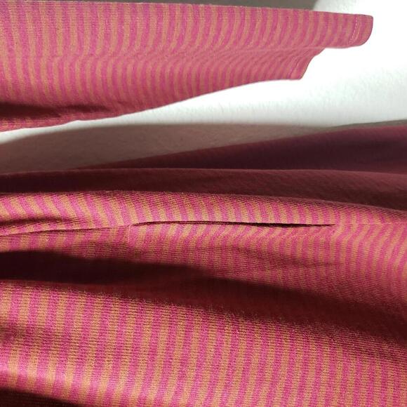 NWT Toad & Co. Women's Sz Piru Henley Hemp Blend Dress Prickly Pear Stripe(1750) - Picture 6 of 7